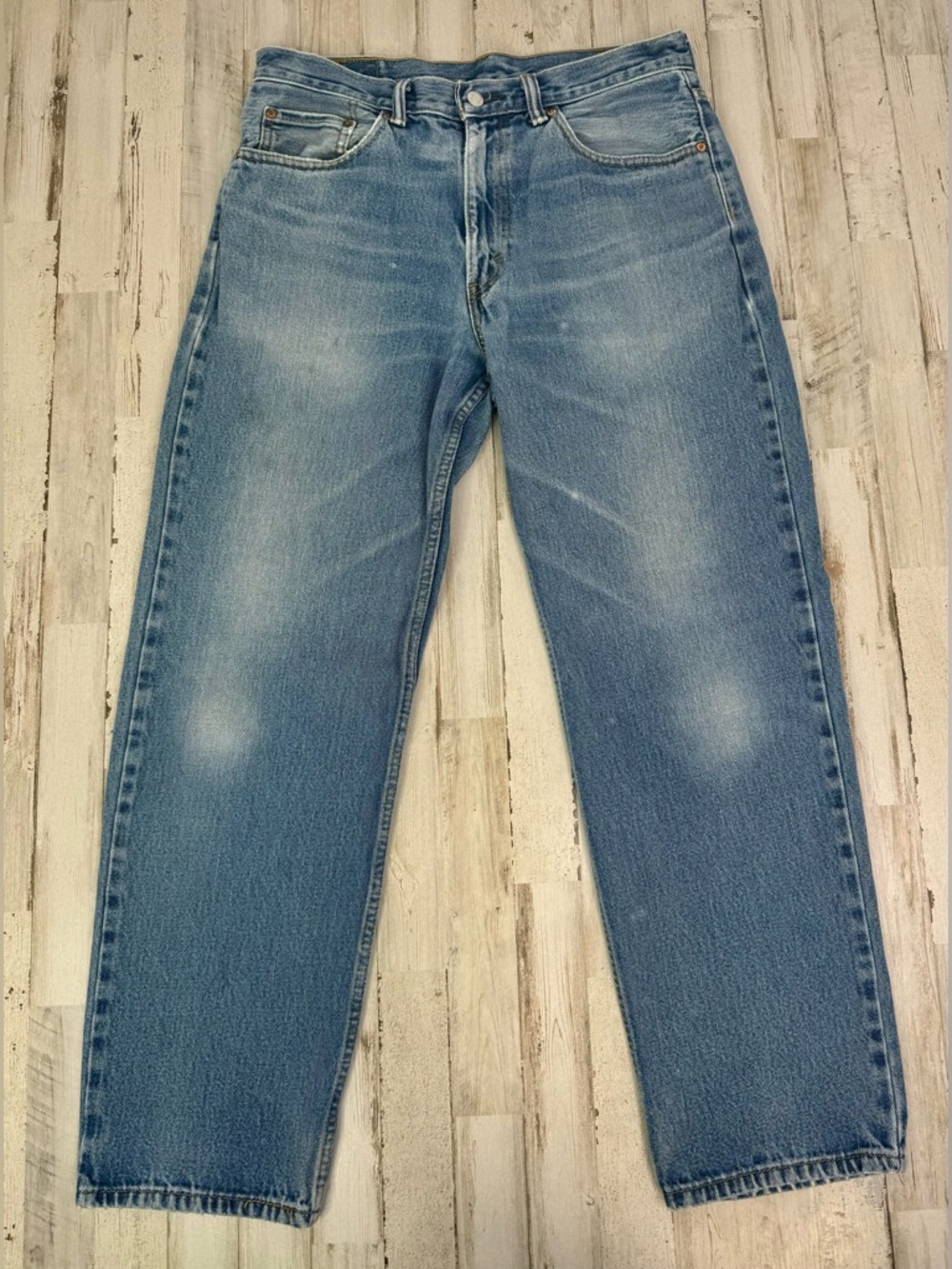 Vintage Levis 550 Pants Jeans Men 34x30 Denim Stretch Blue Straight - Picture 2 of 10